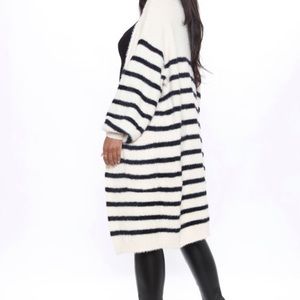 Fashion Nova oversized striped cardigan